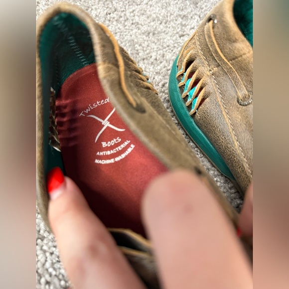 Twisted X WDM0083: Bomber And Turquoise Serrated Moc - Picture 4 of 6